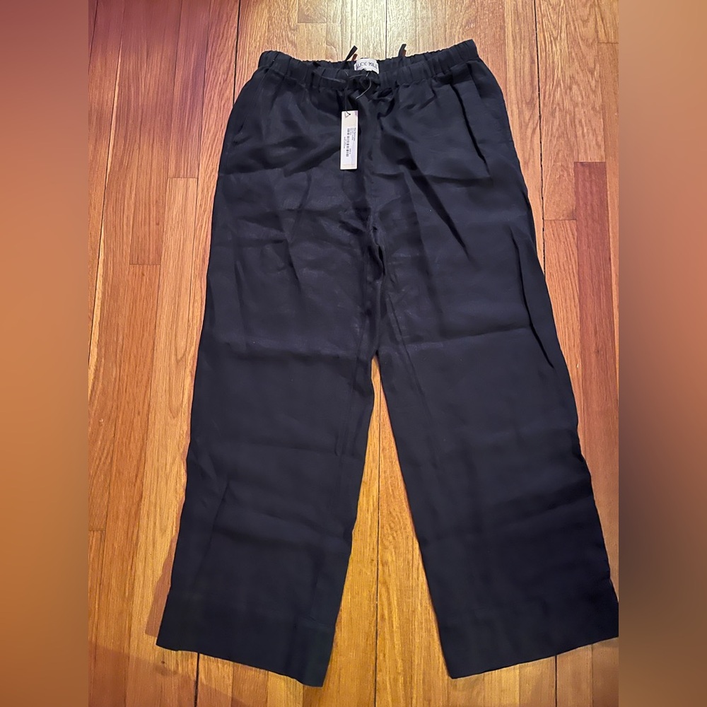 NWT Alex Mill Riley pant, navy linen, size XL
